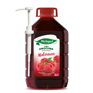 OWOCOWA SPIŻARNIA Malinowa z pompką - Herbapol 3,1 l.